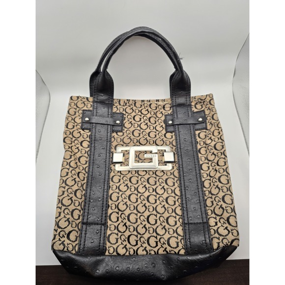 Guess Handbags - Vintage Guess Monogram Tote | Y2K Mob Wife Core‎